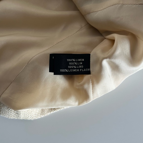 NWOT Ralph Lauren Black Label Gold Linen Blazer Suit Jacket - Picture 11 of 13